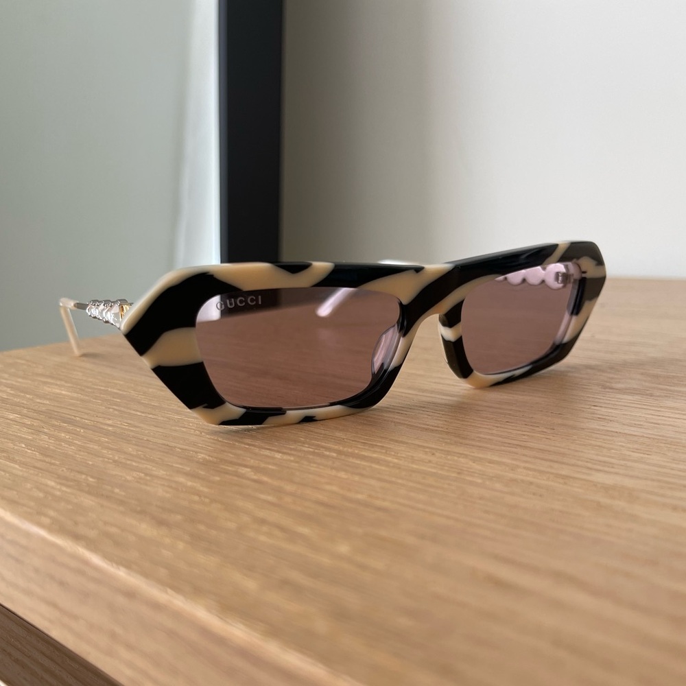 Gucci Zebra Striped Sunglasses